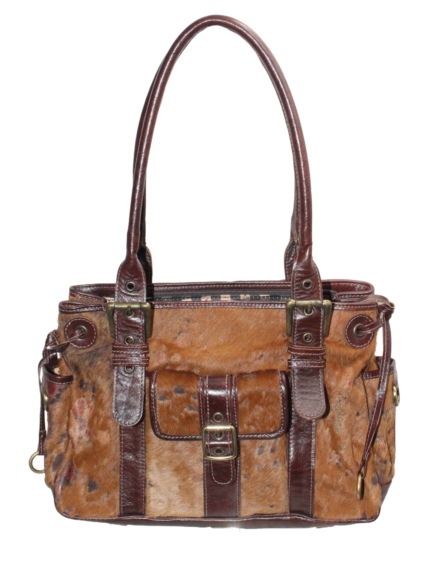 Leather Calf Hair Bag