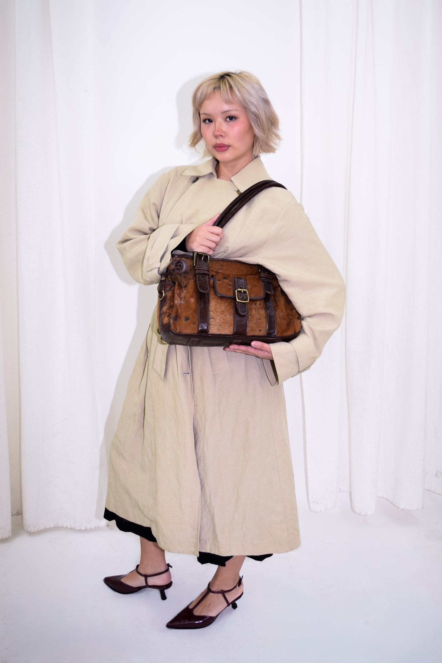 Leather Calf Hair Bag