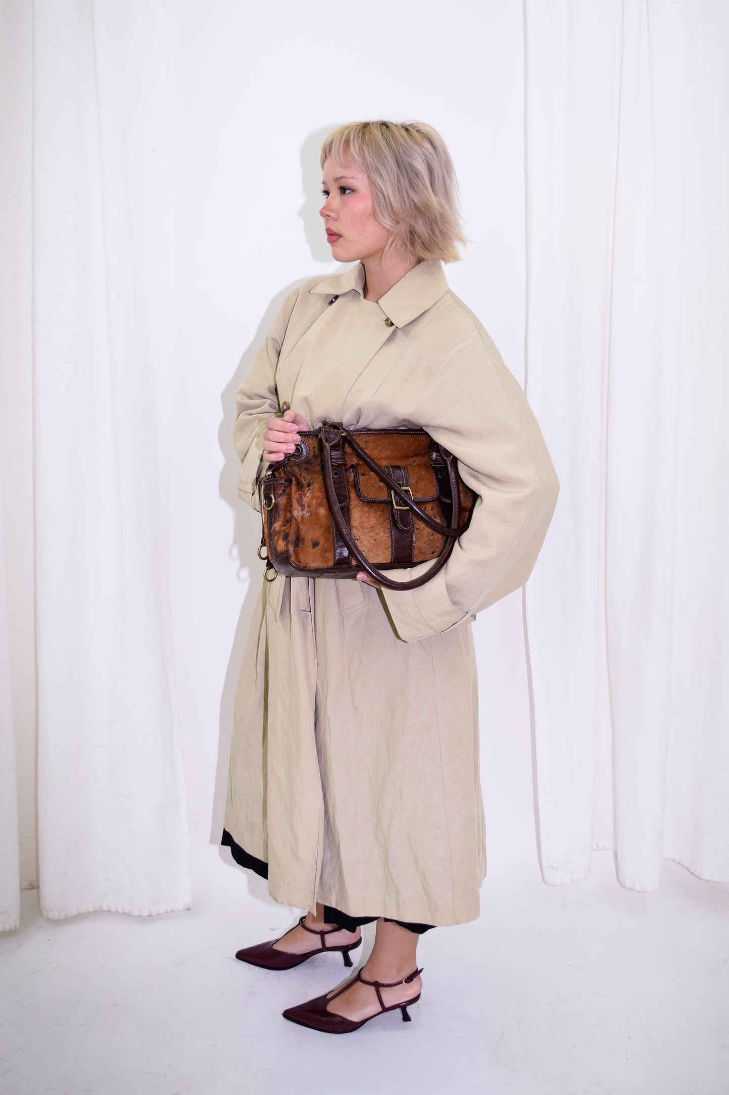 Leather Calf Hair Bag