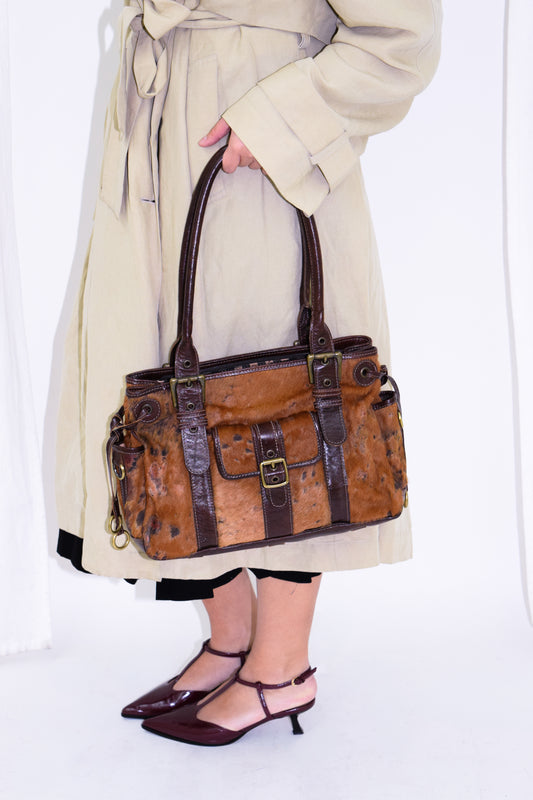 Leather Calf Hair Bag