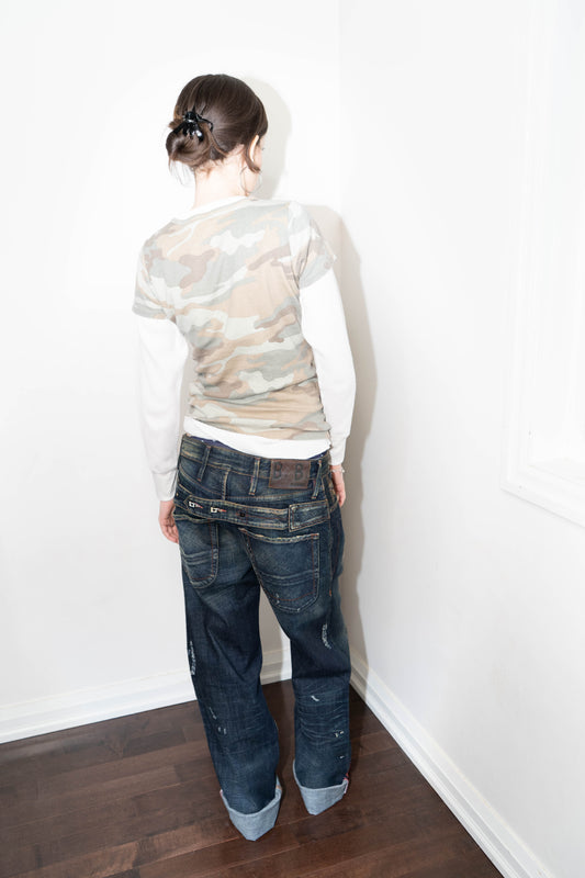 Blue Blood Back Button Jeans