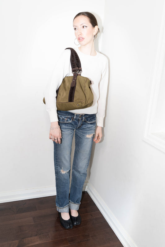 Saint Laurent Nylon Boston Bag