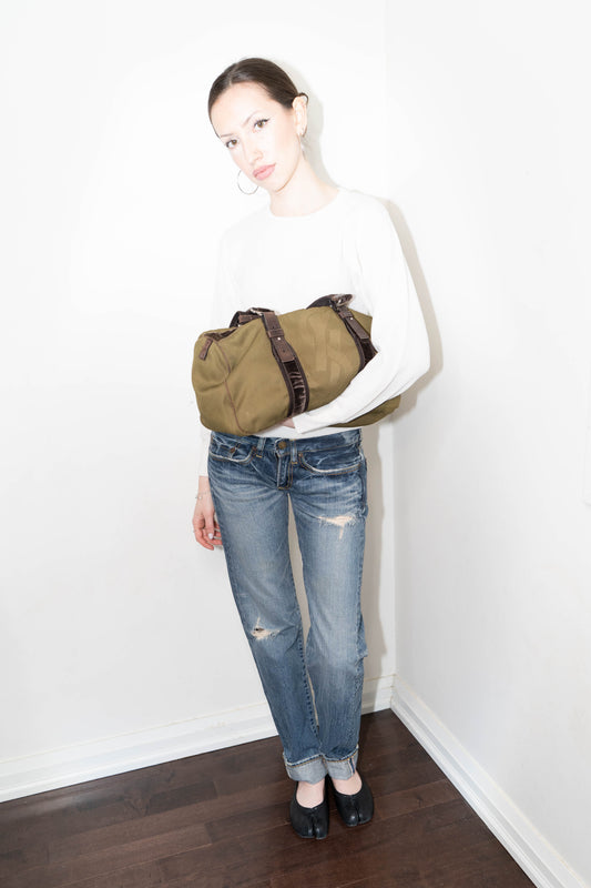 Saint Laurent Nylon Boston Bag