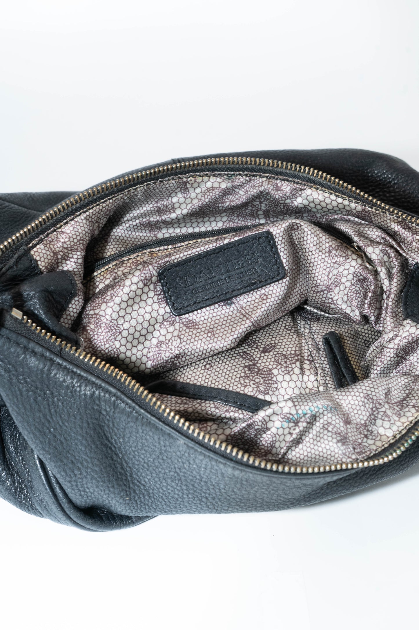 Danier Black Leather Shoulder Bag
